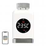 Cap Termostat Smart MOES TRV 801, Compatibil ZigBee, Control aplicatie / vocal, Alb 3 - lerato.ro