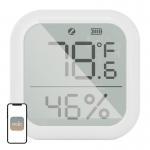 Senzor inteligent de temperatura si umiditate MOES ZSS-KB-TH-LF-C, Compatibil ZigBee, Afisaj LCD, Alb 3 - lerato.ro