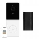 Sonerie usa MOES WDB-TY-B20, Rezolutie video 1080p, Unghi vizualizare 140 grade, Senzor miscare, 5000mAh, WiFi, Alb 3 - lerato.ro