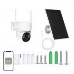 Camera de supraveghere MOES WCM-J10-S, IP, Exterior, 4MP, Detectare miscare, Night Mode, Control aplicatie, 9000mAh, Panou solar inclus, Alb 3 - lerato.ro