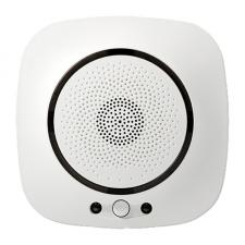 Detector de gaz MOES WSS-S-GL, Alarma 75dB, Control aplicatie / vocal, WiFi, Alb