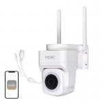 Camera de supraveghere MOES WCM-B66, IP, Exterior, 3MP, Detectare miscare, Night Mode, Control aplicatie, WiFi, Alb 3 - lerato.ro