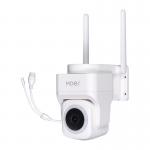 Camera de supraveghere MOES WCM-B66, IP, Exterior, 3MP, Detectare miscare, Night Mode, Control aplicatie, WiFi, Alb 2 - lerato.ro