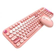 Kit tastatura si mouse MOFII Lovely, Wireless, 2.4G, 1600 DPI, Roz