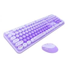 Kit tastatura si mouse MOFII Sweet New, Wireless, 2.4G, 1600 DPI, Mov
