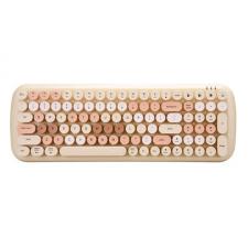 Tastatura wireless MOFII Candy BT, 100 taste, Bluetooth 4.0, Beige