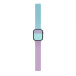 Curea din silicon Moft Snap Duo compatibila cu Apple Watch 38/40/41/42 mm, Peony / Aqua 2 - lerato.ro