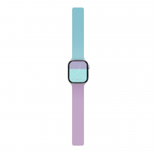 Accesorii Apple Watch 11 42 mm, Curea din silicon Moft Snap Duo compatibila cu Apple Watch 38/40/41/42 mm, Peony / Aqua, lerato.ro