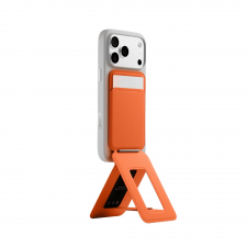Fashion, Portofel magnetic Moft Movas Snap Tripod, Compatibil MagSafe, Portocaliu, lerato.ro