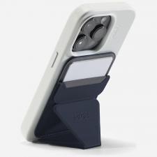 Fashion, Portofel magnetic Moft Movas Snap-On, Compatibil MagSafe, Navy Blue, lerato.ro