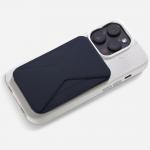 Portofel magnetic Moft Movas Snap-On, Compatibil MagSafe, Navy Blue 7 - lerato.ro