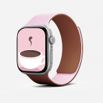 Curea din silicon Moft Snap Duo compatibila cu Apple Watch 38/40/41/42 mm, Roz / Maro 3 - lerato.ro
