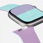 Curea din silicon Moft Snap Duo compatibila cu Apple Watch 38/40/41/42 mm, Peony / Aqua 5 - lerato.ro