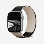Curea din silicon Moft Snap Duo compatibila cu Apple Watch 42/44/45/46/49 mm, Alb / negru 3 - lerato.ro