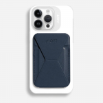 Portofel din piele ecologica Moft X Mini, Autoadeziv, Navy Blue 3 - lerato.ro