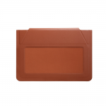 Husa din piele ecologica Moft compatibila cu laptop 14 inch, Functie de suport, Maro 4 - lerato.ro