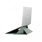 Husa din piele ecologica Moft compatibila cu laptop 14 inch, Functie de suport, Light Green 4 - lerato.ro