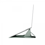 Husa din piele ecologica Moft compatibila cu laptop 14 inch, Functie de suport, Light Green 3 - lerato.ro