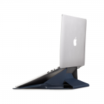 Husa din piele ecologica Moft compatibila cu laptop 14 inch, Functie de suport, Albastru 4 - lerato.ro