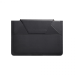 Husa din piele ecologica Moft compatibila cu laptop 15 inch, Functie de suport, Negru 2 - lerato.ro