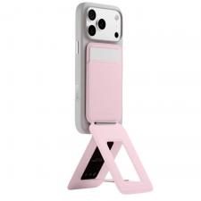 Fashion, Portofel magnetic Moft Movas Tripod, Compatibil MagSafe, Roz, lerato.ro