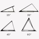 Stand universal laptop Moft Sit-stand, Inaltime reglabila, Design pliabil, Negru 4 - lerato.ro