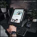 Stand universal laptop Moft Sit-stand, Inaltime reglabila, Design pliabil, Negru 6 - lerato.ro