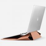 Husa Moft Carry Sleeve compatibila cu laptop 13 inch, Functie de stand, Nude 3 - lerato.ro