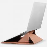 Husa Moft Carry Sleeve compatibila cu laptop 13 inch, Functie de stand, Nude 5 - lerato.ro