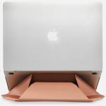 Husa Moft Carry Sleeve compatibila cu laptop 13 inch, Functie de stand, Nude 8 - lerato.ro