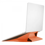 Husa Moft Carry Sleeve compatibila cu laptop 13 inch, Functie de stand, Portocaliu 4 - lerato.ro