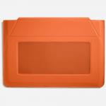 Husa Moft Carry Sleeve compatibila cu laptop 13 inch, Functie de stand, Portocaliu 5 - lerato.ro