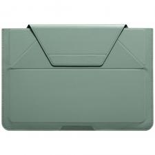 Huse Laptop, Husa Moft Carry Sleeve compatibila cu laptop 16 inch, Functie de stand, Verde, lerato.ro