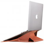 Husa Moft Carry Sleeve compatibila cu laptop 16 inch, Functie de stand, Maro 9 - lerato.ro