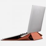 Husa Moft Carry Sleeve compatibila cu laptop 16 inch, Functie de stand, Maro 4 - lerato.ro