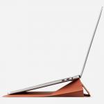 Husa Moft Carry Sleeve compatibila cu laptop 16 inch, Functie de stand, Maro 6 - lerato.ro