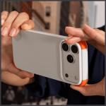 Husa Moft Color-Blocking Snap cu MagSafe compatibila cu iPhone 18 Pro / 17 Pro, Gri 9 - lerato.ro