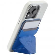 Portofel magnetic Moft Movas Snap-On, Compatibil MagSafe, Functie de stand, Sapphire