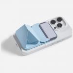 Portofel magnetic Moft Movas Snap-On, Compatibil MagSafe, Functie de stand, Light Blue 7 - lerato.ro