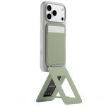 Portofel magnetic Moft Movas Trackable Tripod, Compatibil MagSafe, Functie de stand, Dispozitiv de urmarire integrat, Khaki Green 2 - lerato.ro