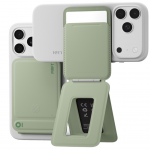 Portofel magnetic Moft Movas Trackable Tripod, Compatibil MagSafe, Functie de stand, Dispozitiv de urmarire integrat, Khaki Green 5 - lerato.ro