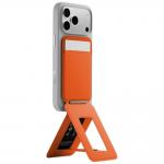 Portofel magnetic Moft Movas Trackable Tripod, Compatibil MagSafe, Functie de stand, Dispozitiv de urmarire integrat, Portocaliu 2 - lerato.ro