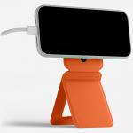 Portofel magnetic Moft Movas Tripod, Compatibil MagSafe, Functie de stand, Portocaliu 12 - lerato.ro