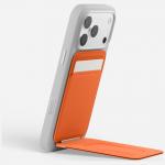 Portofel magnetic Moft Movas Tripod, Compatibil MagSafe, Functie de stand, Portocaliu 4 - lerato.ro