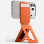 Portofel magnetic Moft Movas Tripod, Compatibil MagSafe, Functie de stand, Portocaliu 7 - lerato.ro
