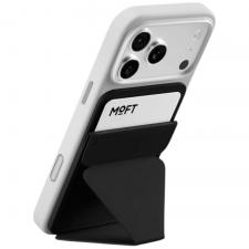 Portofel magnetic Moft Movas Snap-On Trackable, Compatibil MagSafe, Functie de stand, Dispozitiv de urmarire integrat, Negru