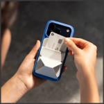 Portofel magnetic Moft Movas Snap-On Trackable, Compatibil MagSafe, Functie de stand, Dispozitiv de urmarire integrat, Gri 9 - lerato.ro