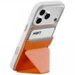 Portofel magnetic Moft Movas Snap-On Trackable, Compatibil MagSafe, Functie de stand, Dispozitiv de urmarire integrat, Portocaliu 2 - lerato.ro
