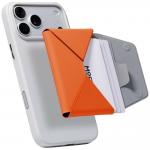 Portofel magnetic Moft Movas Trackable Travel, Compatibil MagSafe, Functie de stand, Dispozitiv de urmarire integrat, Portocaliu 8 - lerato.ro