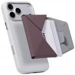 Portofel magnetic Moft Agile Travel, Compatibil MagSafe, Burgundy 4 - lerato.ro